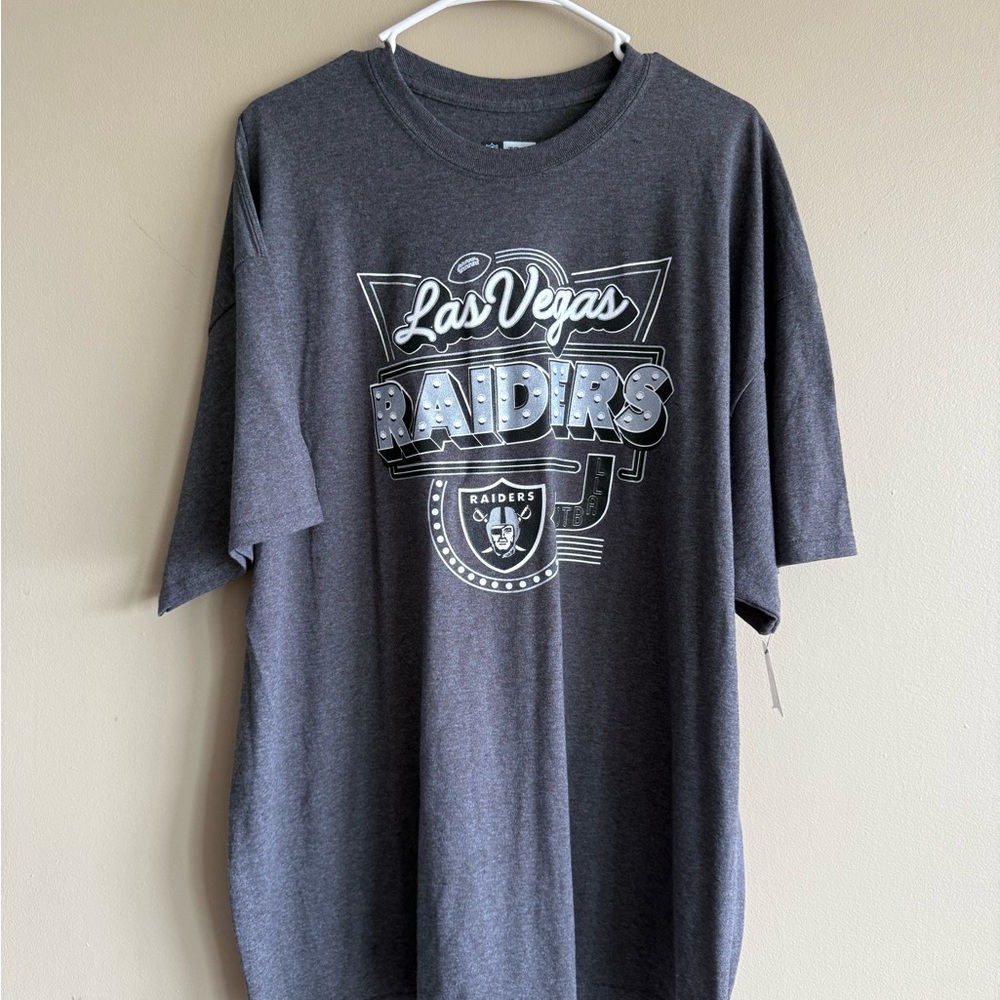 NWT Las Vegas Raiders Gray T-Shirt XXL